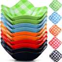 Geiserailie 10 Pcs Hot Bowl Holder Microwave Safe Bowl Cozy Multipurpose Heat Proof Plate Holder to Prevent Hand from Heat and Maintain Food Warm(Red, Blue, Green, Yellow, Black)