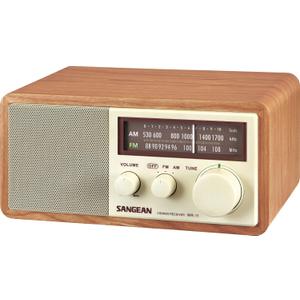 Sangean WR11 Wood Cabinet AM/FM Table TOP Radio