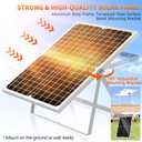 Solar Pond Pump, 25W Solar Fountain Pump with 450GPH Flow & 4 Spray Styles, 16.5Ft Extendable Power Cord, Debris Barrier Bag for Outdoor Fountain, Ponds, Fish Tank, Waterfall, Garden Water Features
