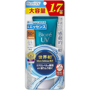 Biore UV Aqua Rich Water Essence, 3.0 oz (85 g) (1.7 Times of Normal Product) Sunscreen SPF 50+/PA++++ 2 Pack
