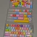 Womier Cute Keycaps, Cat PBT Keyboard Keycaps, MOA Profile Dye-Sublimation Rainbow Candy Key Caps for 60 65 75 100 Percent Cherry MX, Kailh, Outemu, Gateron Mechanical Keyboard(Colour)