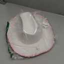 Funcredible Cowboy Hat and Glasses - Preppy Cowgirl Hat with Star - Sparkly Cowboy Hat