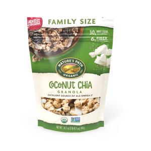 Nature's Path Organic Coconut Chia Granola, 24.7 oz (Pack of 6), Value Size, Non-GMO