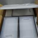 12 Pack XXX-Large Modular Clear Plastic Stackable Shoe Storage Organizer for Closet, Space Saving Versatile Sneaker Shoe Rack Containers Bins Holders, Portable Closet Organizers and Storage, Black