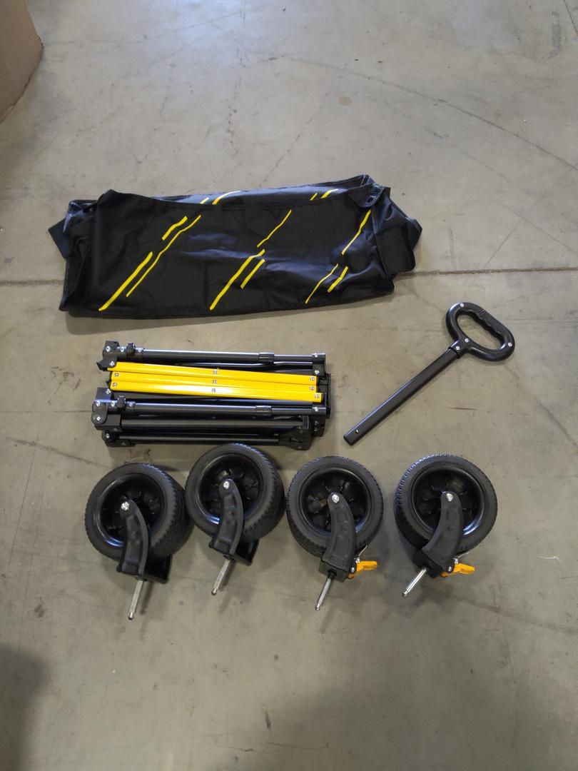 Portable Folding Utility Wagon, Great for Camping Groceries Home Projects or Going to the Park & Beach
