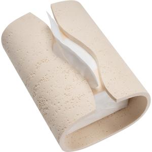 Travertine Stone Look Resin Tissue Box Cover Rectangular Decorative Tissue Holder Facial Paper Dispenser for Bathroom Living Room Bedroom Office Kitchen Hotel & Cafe(Cream) (1 Pack)