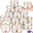 MTLEE 24 Pcs Bear Baby Shower Party Favors Candles Lavender Scented Baby Shower Favors for Guests Rustic Tealights Candles Gender Reveal Return Gifts (4 oz, Brown)