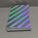 Kosiz 100 Sheets Metallic Holographic Card Stock Shiny Glitter Cardstock Iridescent Mirror Paper 8.5 x 11'' 250 GSM Thick Mixed Color Foil Paper for Scrapbook Letter Poster Craft(Multi Color)