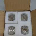 JUXYES 4 Pack Coffee Percolator Glass Top Replacement Part - Fits 2.7-3cm Opening, Clear Replacement Glass Knob for Coffee Pot, Transparent Topper for Filter Percolator