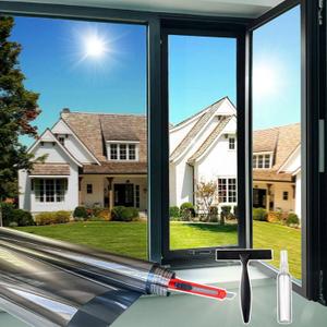 Window Privacy Film One Way Daytime Privacy Static Cling Sun Blocking Anti UV Reflective Window Tint for Home and Office, Natual Silver, 41.3 inch x 78.7 inch