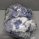 Great Bay Home Reversible Patchwork Recliner Chair Cover - Washable Slipcover Furniture Protector with Elastic Straps - Couch Cover for Dogs, Kids, and Pets - Box-Stitched Detail (Recliner, Navy)