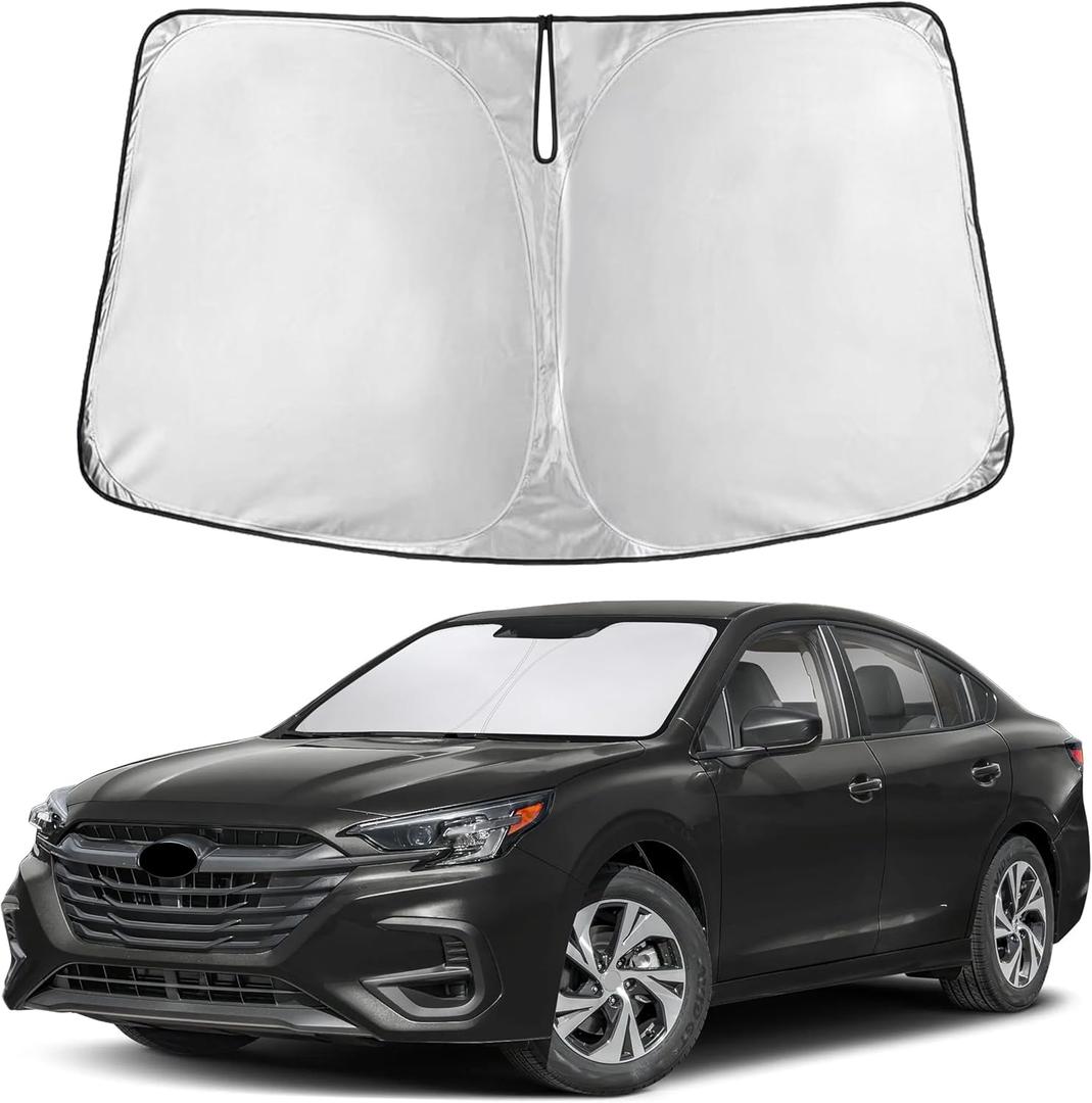 EcoNour Windshield Sunshade Compatible for Subaru Legacy 2020-2023 2024 2025, Sun Visor for Front Windshield & Window Sun Shade Cover, UV Heat Blocker & Protector, Car Accessories