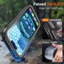 Cozycase for iPhone 14 Waterproof Shockproof Dustproof Case - Heavy Duty/360 Full Body/Military Grade/Protective/Rugged 8FT Drop Proof | IP68 Underwater Built in Screen/Camera Protector with Lanyard