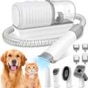 binROC Dog Grooming Vacuum Kit, Pet Grooming Vacuum with Electric Dog Hair Clipper, Grooming Brush, Cleaning and Crevice Tool with 1.5L Dust Cup 5 Grooming Tools for Shedding Pet Hair, Home Cleaning
