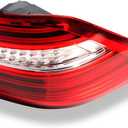 Right Passenger Side Outer Tail Light Assembly Compatible with ML350 ML550 2012 2013 2014 2015 W166 Red Clear Lens Rear Lamp Brake Light A1669063601 MB2805107