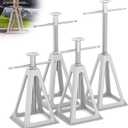 WELLUCK RV Stabilizers Jacks 4 Pack,Screw Jack Stands for RV Camper Travel Trailer Leveling,Aluminum,Single Support Up to 6000 Lbs, Adjustable from 11" to 17"