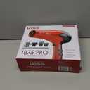 KISS 1875 Watt Pro Tourmaline Ceramic Hair Dryer, Styling Edition, 3 Heat Settings, 2 Speed Settings, Cool Shot Button, 7 Blow Dryer Accessories Included, Red