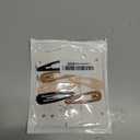 Metal Snap Hair Clips Water Drop No Slip Hair Barrettes for Women Large Hair Clips For Thick And Thin Fine Hair,Black Brown Beige,2.67 x 0.7 Inches,12 PCS