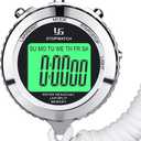 LAOPAO Melt Stopwatch, Clock Daily Rainproof Digital Timer for Sports Match,Competition,Coach,Referee,Training,Timing (2 Lap-backlit)