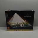 LEGO Architecture Great Pyramid of Giza Set 21058, Home Dcor Model Building Kit, Creative DIY Activity, Famous Landmarks Collection (Green)