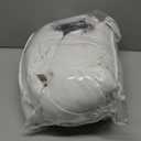 Beige White Linen Curtains Pinch Pleated 84 Inches Long for Living Room Bedroom Pleat with Rings Back Tab Semi Sheer Curtains 84 Inch Length 2 Panels Set Light Filtering Farmhouse Drapes