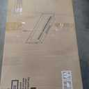 oneinmil Floating TV Stand with 36" Electric Fireplace, Wall Mounted Fireplace Entertainment Center with Storage, 70" TV Console with Fireplace, Floating TV Cabinet, Black+White