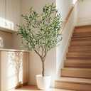 4ft Artificial Olive Tree Faux Olive Plant for Home Decor, Large Fake Olive Tree Modern Farmhouse Style, Floor Plant for Indoor Artificial Trees for Home Decor Indoor, Arbol de Olivo Artificial