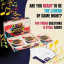 Lyric Legend 90s R&B Music Trivia - Adult Games for Game Night - Good for Groups Finish The Lyrics Party Game - Multiple Choice, Listen While You Play with Included Playlist!