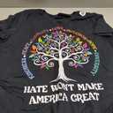 Hate Won't Make America Great Kindness Peace Inclusion T-Shirt, Black 