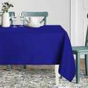 sancua Rectangle Tablecloth  54 x 120 Inch  Stain and Wrinkle Resistant Washable Polyester Table Cloth, Decorative Fabric Table Cover for Dining Tables, Buffet Parties and Camping, Blue