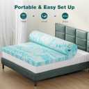 Sweetcrispy Mattress Topper King, 4 Inch Thick Memory Foam Gel Infused Cooling Toppers Pad for King Size Bed, Sleeper Sofa, RV, Camper, CertiPUR US Certified, Ventilated and Breathable