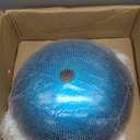 Blue Bathroom Sinks Balck Glass Vessel Sinks for Bathroom Countertop Round Vanity Sink Bowl Combos Black Mixer Faucet and Drain Set Glass Basin Bowl for Bathrooms Large