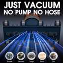 Heavy Duty Handheld Pool Vacuum - 18.9GPM Powerful Suction, 25m Ultra Fine Mesh Filter for Smaller Debris, 14'' Wide Vacuum Head, 60mins Running Time (Orange)