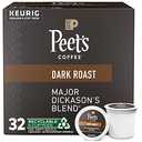 Peet's Coffee, Dark Roast Keurig K-Cup Pods, 100% Arabica Coffee - Major Dickason's Blend 32 Count (1 Box of 32 K-Cup Pods), BB:10 Dec 2026