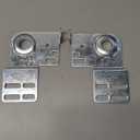 3 3/8" Bearing End Plates Brackets, Residential Brackets for 2" Track Wood or Steel Doors, Garage Door Parts, One Pair Bearing Bracket