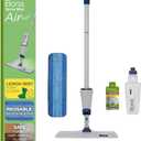 Bona Spray Mop Air - Includes Multi-Surface Floor Cleaner Concentrate and Microfiber Pad - Lemon Mint Scent - Lightweight & Compact Mop, 1 Count