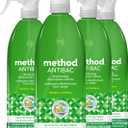 Method Antibacterial All-Purpose Cleaner Spray, Bamboo, Kills 99.9% of Household Germs, 28 Fl Oz (Pack of 4)