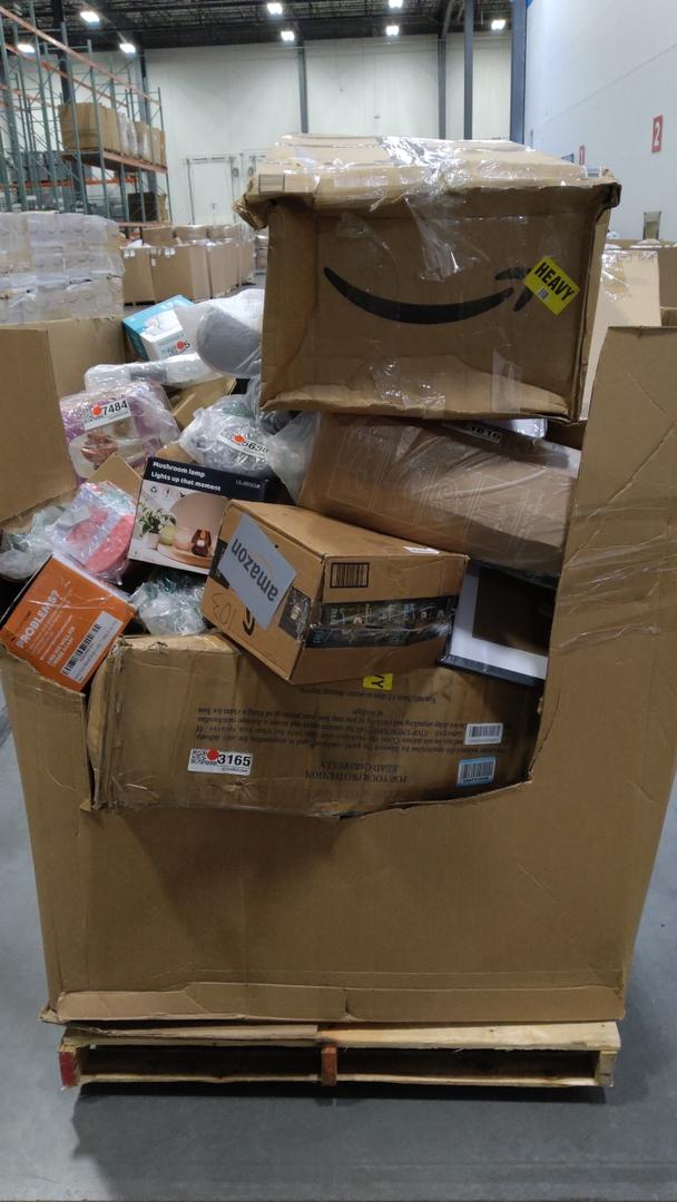 pallet of salvage items