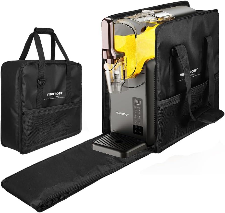 Slushie Machine Storage Bag Frozen Drink Maker, Dust-proof, Easy to Carry, Perfect for Outdoor Gathering, Black