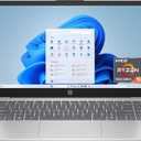 HP 14 inch Laptop, HD Touchscreen Display, AMD Ryzen 5 7520U, 8 GB RAM, 512 GB SSD, AMD Radeon Graphics, Windows 11 Home, Natural Silver, 14-em0499nr