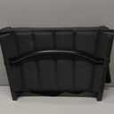Stadium Seat for Bleachers with Back Support, Portable Bleacher Seat with Wide Comfy Padded Cushion, Metal Hook, Folding Stadium Chair with Shoulder Strap, Carry Handle, Cup Holder, Black