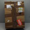 Zopeal 8 Pieces Black Round Restaurant Serving Tray, Plastic Non Slip Surface Food Meals Server Tray with Raised Edges for Home, Kitchen, Restaurant, Cafeteria, Bar (11")