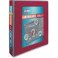 Avery Ultralast 3 Ring Binder, 1.5 Inch Slant Rings, Color Will Vary, 1 Binder (79738),Red