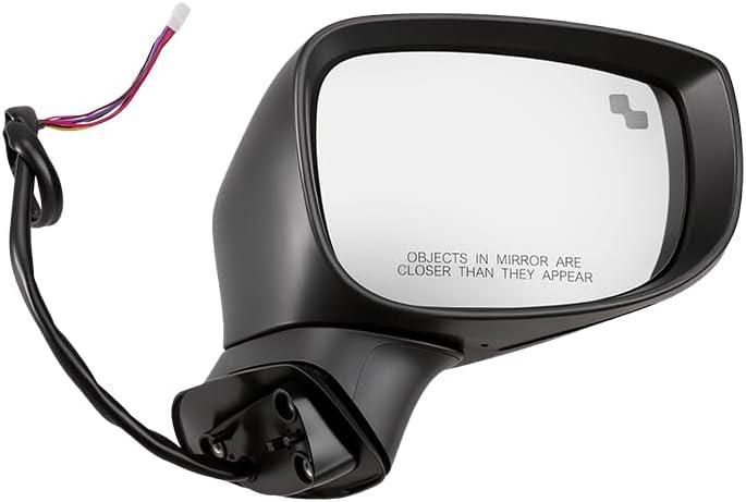 KB8M-69-121D Black Passenger Side View Mirror Assembly for Mazda CX-5 2019-2025, 9-Pin Right Door Mirror with Power Folding, Power Adjust, Heated Glass, Turn Signal, Blind Spot, KB8M69121