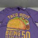 Funny 50th Birthday Taco Bout Being 50 Years Old T-Shirt M