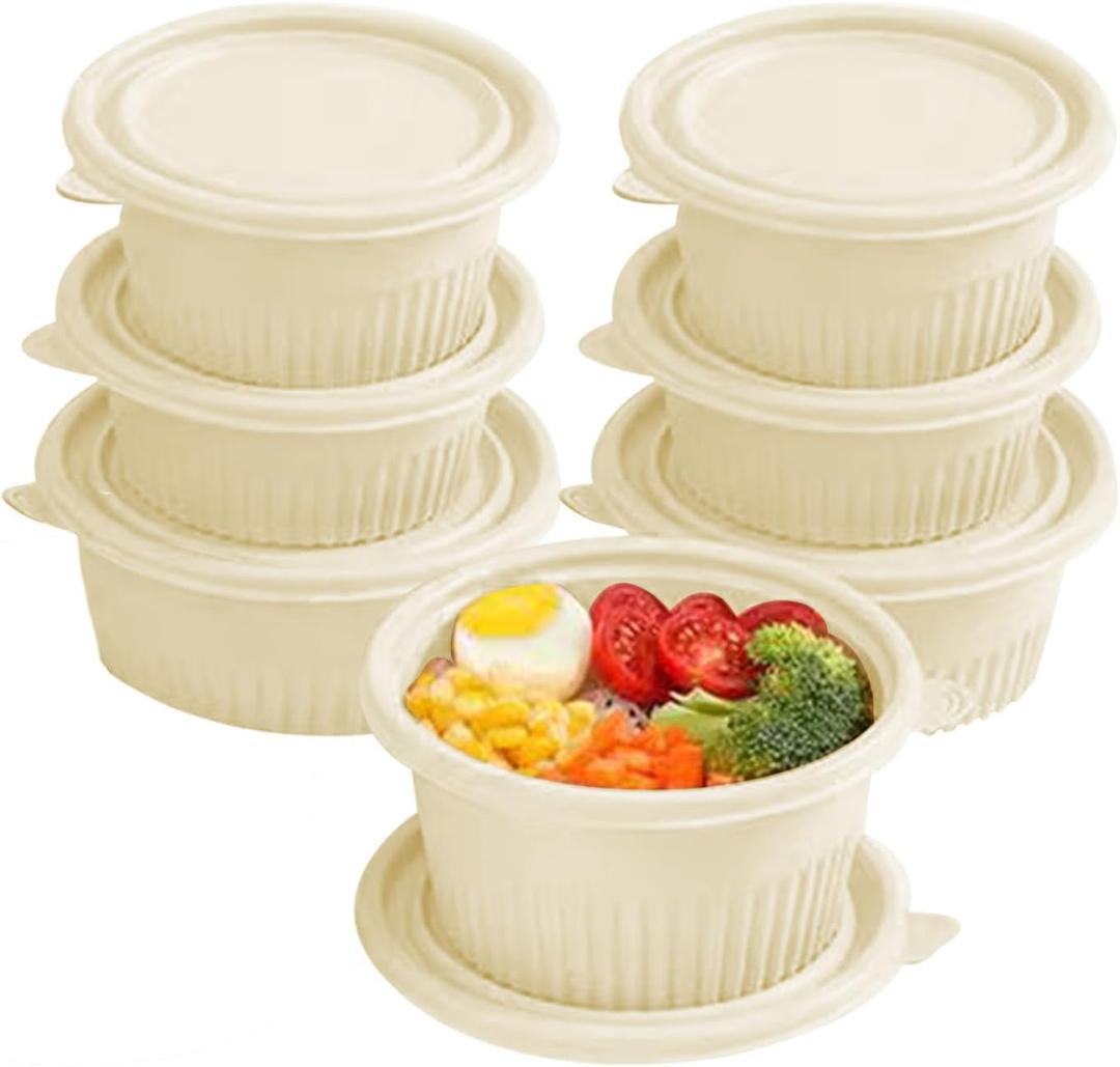 100 Pack,16 ozHeavy-Duty Takeaway Container Meal Prep Containers disposable, Food Take Out Containers With Lid, Reusable food storage containers,Microwave Freezer Dishwasher Safe