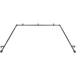 Decopolitan Drapery Bay Window Curtain Rod Set, Oil Rubbed Bronze