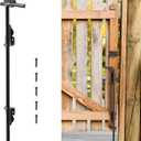 24" Cane Bolt Gate Drop Rod for Wood Fence Heavy Duty Gate Hardware, Gate Ground Latch for Wooden Fences Metal Gates Stopper for Gate Ground, Iron Gate Drop Pin Holding Gate to The Ground 1PCS