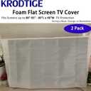 Krodtige 2 Pack Foam Flat Screen TV Covers for TV Protection During Storage, Moving, or Home Renovation, Fits Up to 80" L x 48" W Flat Screen TV(Fits TV Screens up to 80"-85")