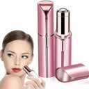 Facial Hair Removal for Women - Electric Razor Device, Small Dermaplaning Remover Tools Epilator Trimmer (Rose Gold)